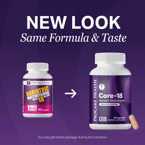 ProCare Health | Core-18 Multivitamin | 18mg Iron | Capsule | 90 Count | 3 Month Supply