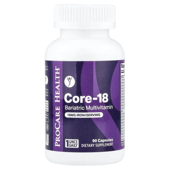 ProCare Health Core 18, Bariatric Multivitamin, 90 Capsules