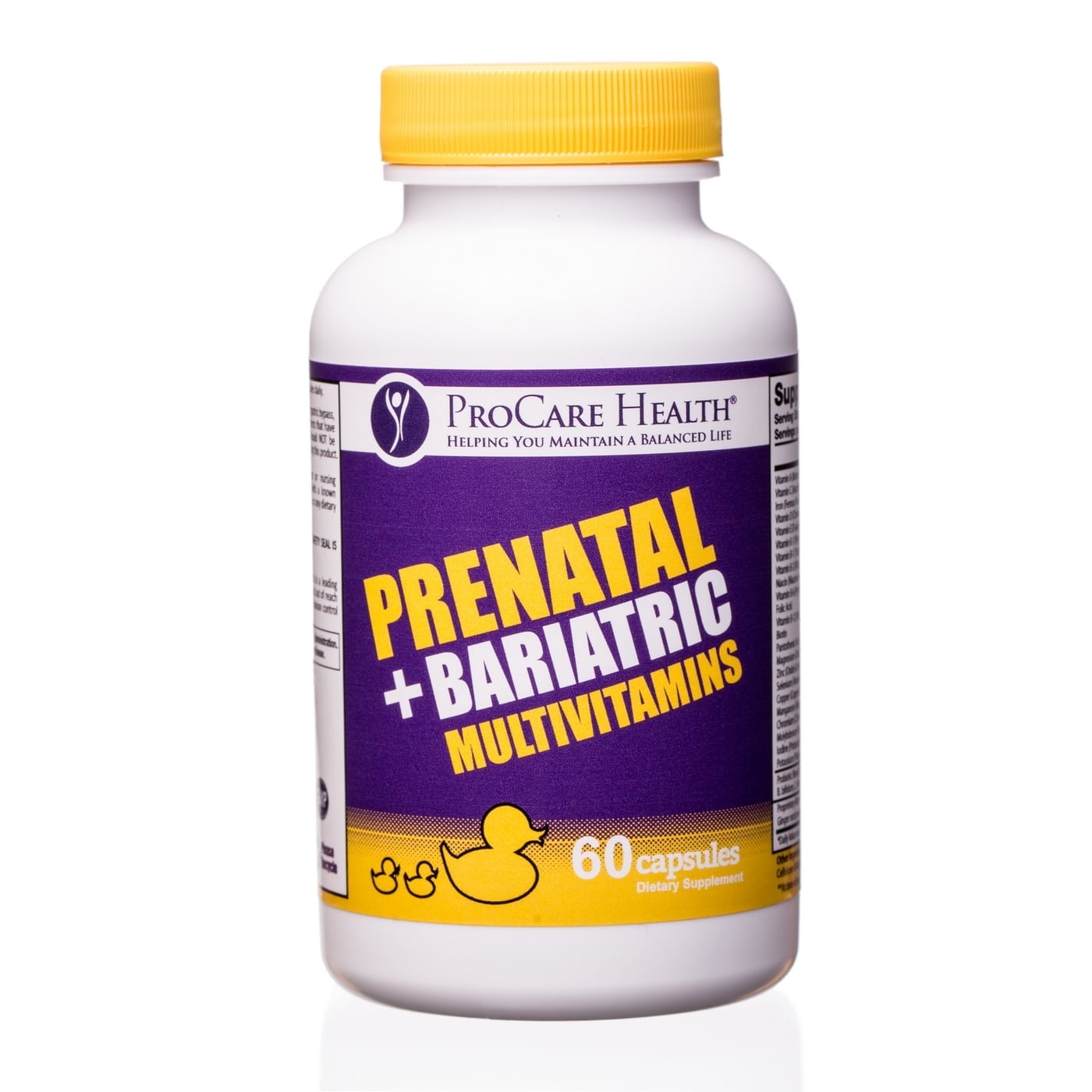 ProCare Health - Prenatal + Bariatric Multivitamin Capsule for Female, 60ct Bottle
