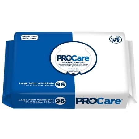 ProCare Personal Wipe Soft Pack Aloe / Vitamin E Scented, CRW-096 - Pack of 96