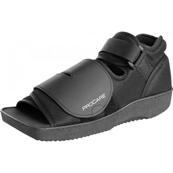 ProCare Post-Op Shoe, Unisex, Medium (Male 7.5 to 9/Female 8.5 to 10), Black, 1 Count