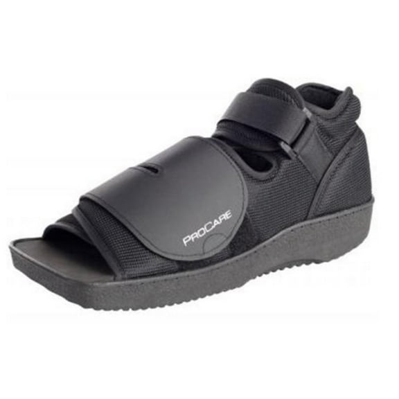ProCare Post-Op Shoe, X-Small Male 3 to 5, Female 4 to 6, Hook and Loop Closure, Black, Unisex