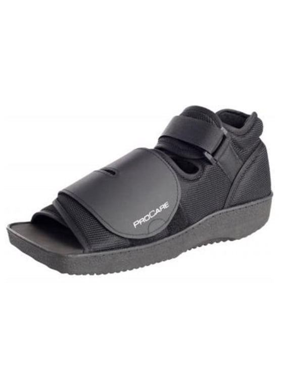 Post-Op Shoe, X-Small Male 3 to 5, Female 4 to 6, Hook and Loop Closure, Black, Unisex