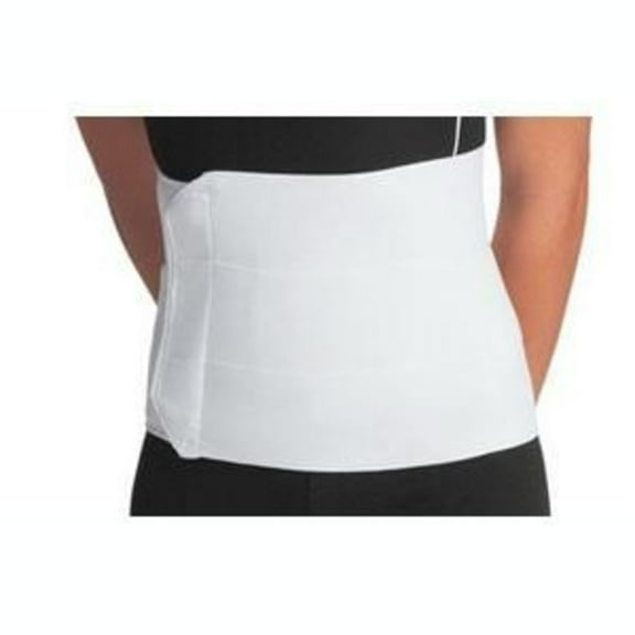 ProCare Premium 3-Panel Elastic Abdomen Support Binder, White, 2.4" x 11.4" x 4.2"