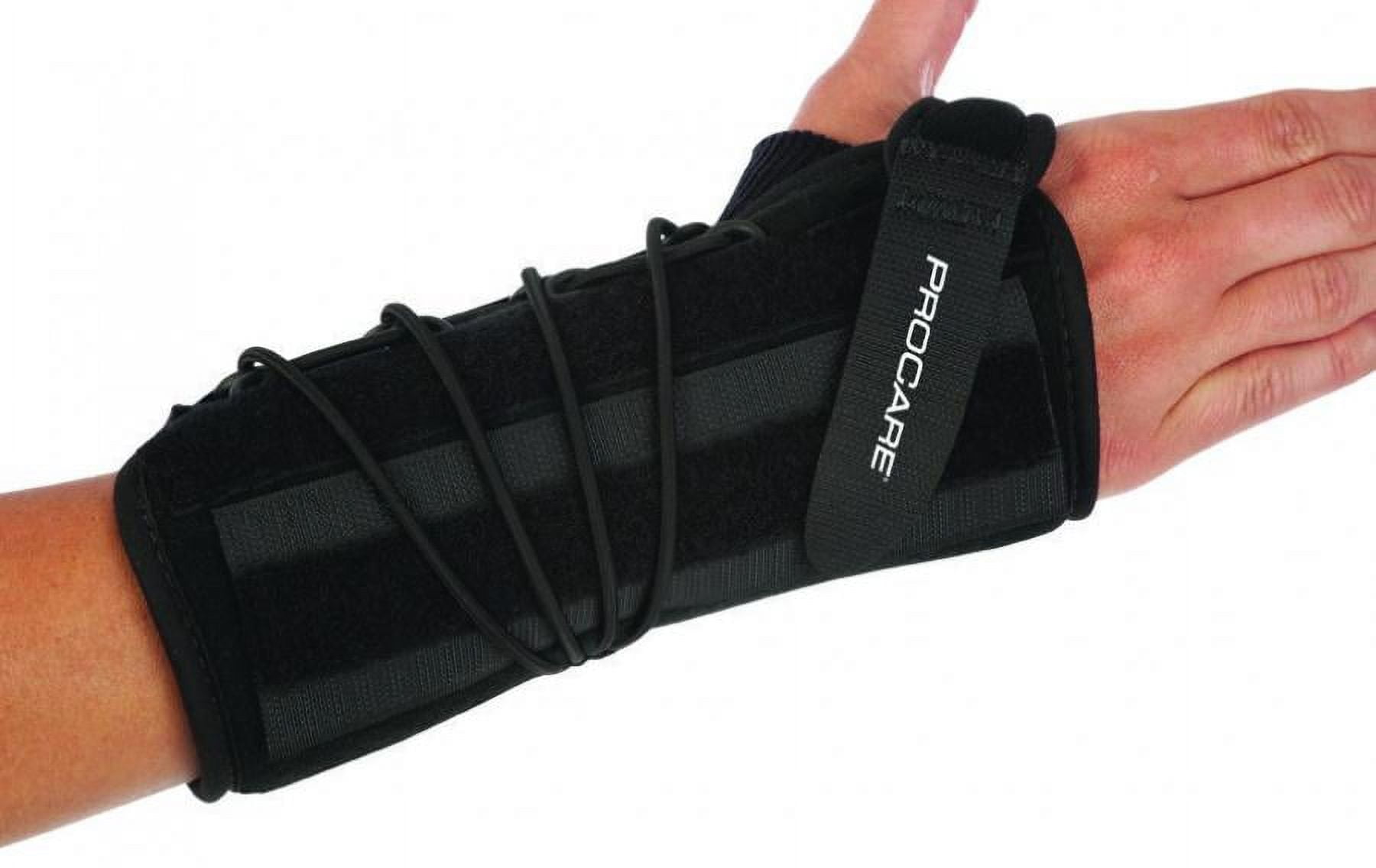 ProCare Quick-Fit Wrist II Wrist Brace, Left Hand, Black, One Size Fits Most, 1 Count