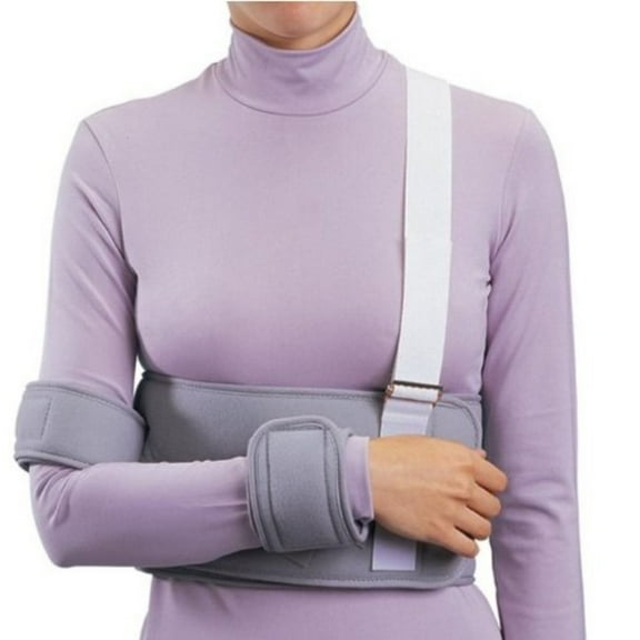 ProCare Shoulder / Arm Immobilizer Universal Fiber Laminate Contact Closure Gray Left or Right Arm, 1 Count