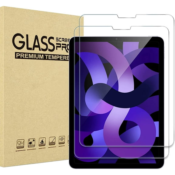 ProCase 2 Pack Screen Protector for iPad Air 5th 2022 / iPad Air 4th 2020 / iPad Pro 11 4th 2022/ 3rd 2021/ 2nd 2020/ 1st 2018, Tempered Glass for 10.9 iPad Air 5 4 / iPad Pro 11" 4 3 2 1 Gen