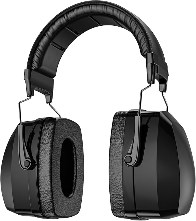 ProCase Extra Large Ear Muffs SNR 37dB Noise Cancelling Headphones -Black