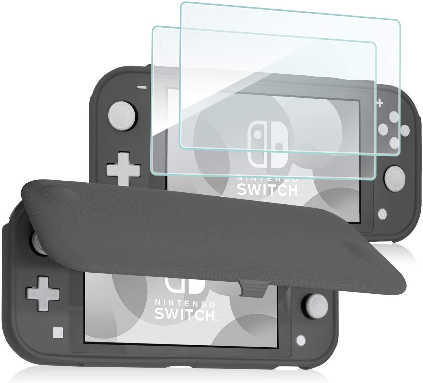  ProCase Flip Cover for Nintendo Switch Lite with 2 Pack  Tempered Glass Screen Protectors, Slim Protective Case with Magnetically  Detachable Front Cover for Nintendo Switch Lite 2019 -Turquoise : Video  Games