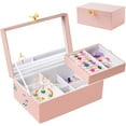 thumbnail image 1 of ProCase Girls Musical Jewelry Box with Spinning Ballerina, Kids Jewelry Boxes Storage, Ballerina Music Box Gift for Little Girl Daughter, Birthday Anniversary Thanksgiving Christmas Gifts -Pink, 1 of 7