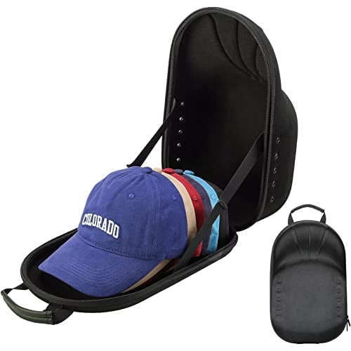 bandwagon set of baseball cap hat storage bag zipper shut