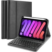 ProCase Keyboard Case for iPad Mini 6 2021, Detachable Wireless Keyboard Protective Cover Cases for 8.3 Inch iPad Mini 6th Generation Gen Keyboard Case