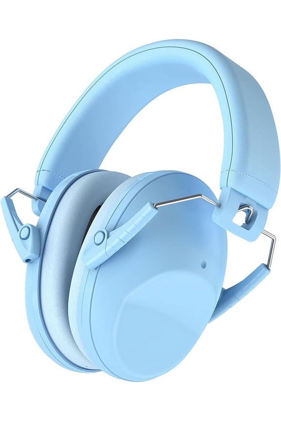 Kids Ear protection Earmuffs, NRR 22 dB Noise Cancelling Headphones for Child Toddler, Sound Proof Hearing Protection Sensory Headphones for Autism -Skyblue