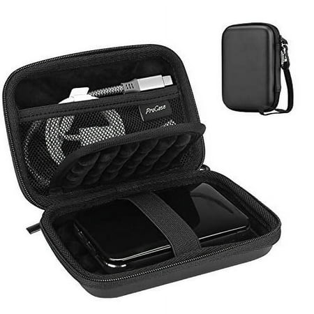 Procase Portable Hard Drive Case For Canvio Basics Western Digital Wd Elements My Passport Seagate Portable Backup Plus Slim 1Tb 2Tb 3Tb 4Tb Usb 30, 25" Portable External Hard Drive Case Black