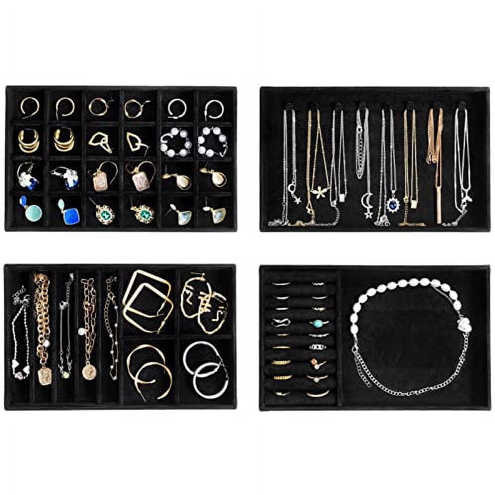 Jewelry Organizer Trays Drawers  Drawer Jewelry Display Storage