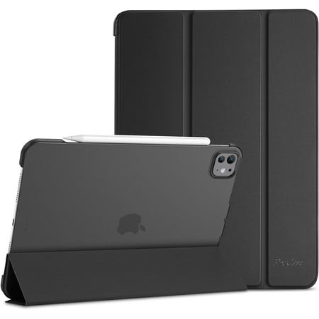ProCase Smart Case for iPad Pro 11 Inch Case(M4) 2024, Slim Stand Hard Back Shell Smart Cover for iPad Pro 11" M4 5th Generation 2024 -Black