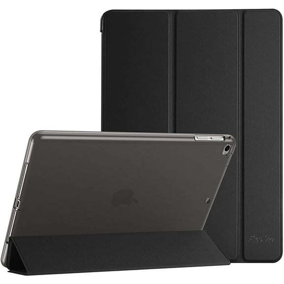 ProCase Smart Case for iPad 9.7 Inch iPad 6th 5th Generation Cases, iPad Air 2, iPad Air Case, Slim Soft TPU Stand Smart Case for iPad 9.7 2018 2017 Model iPad Air 2 Air 1 -Black