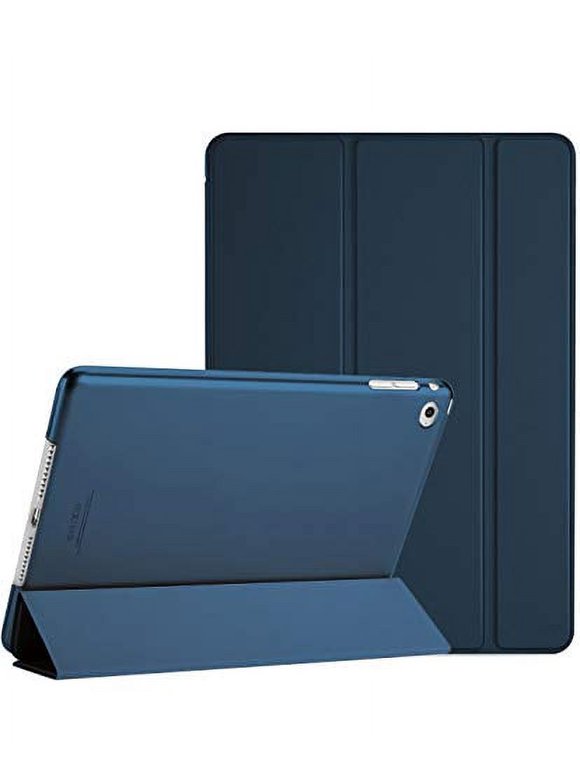 ProCase Smart Case for iPad Air 2 (2014 Release), Ultra Slim Lightweight Stand Protective Case Shell with Translucent Frosted Back Cover for Apple iPad Air 2 (A1566 A1567) -Navy