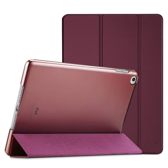 ProCase Smart Case for iPad Air 2 (2014 Release), Ultra Slim Lightweight Stand Protective Case Shell with Translucent Frosted Back Cover for Apple iPad Air 2 (A1566 A1567) -Wine