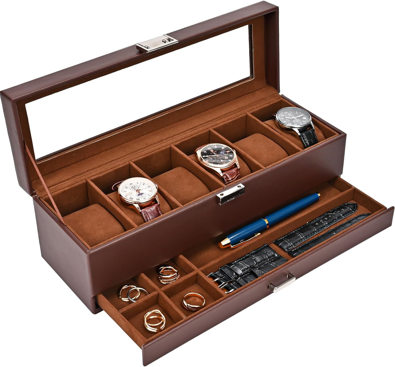 ProCase 6-Slot Watch Box