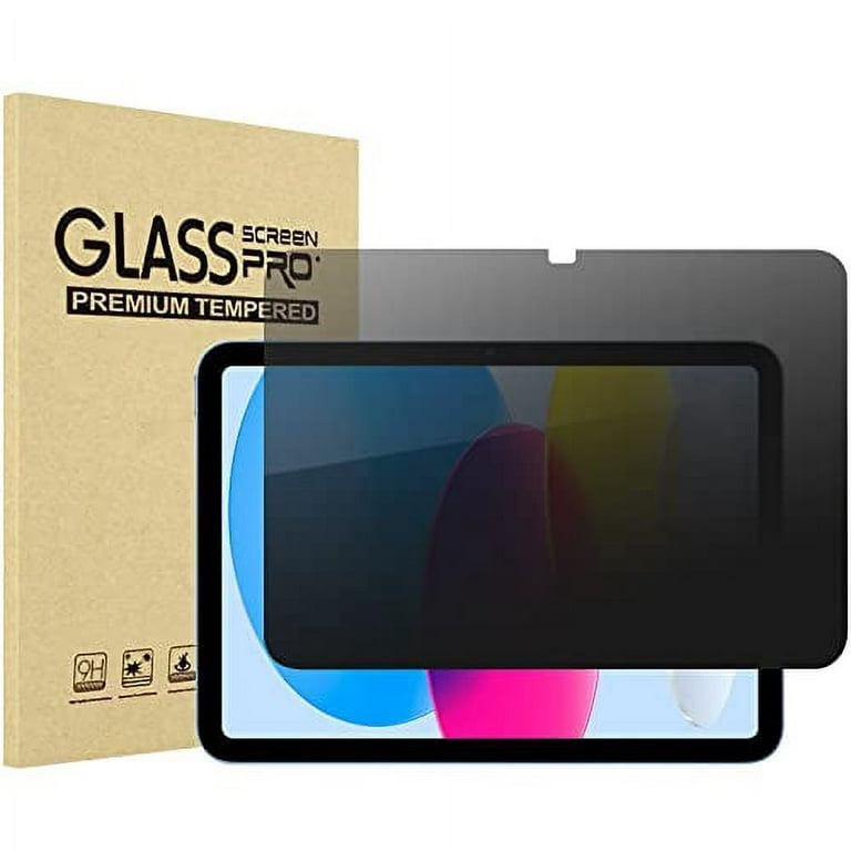 ProCase for iPad 10th Generation 10.9 2022, 360 Degree 4-Way Privacy Screen  Protector Anti-Spy Tempered Glass Film Guard for 2022 iPad 10 Gen 10.9