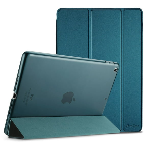 ProCase iPad 9.7 Case (Old Model) 2018 iPad 6th Generation / 2017 iPad 5th Generation Case - Ultra Slim Lightweight Stand Case with Translucent Frosted Back Smart Cover for iPad 9.7 Inch Emerlad