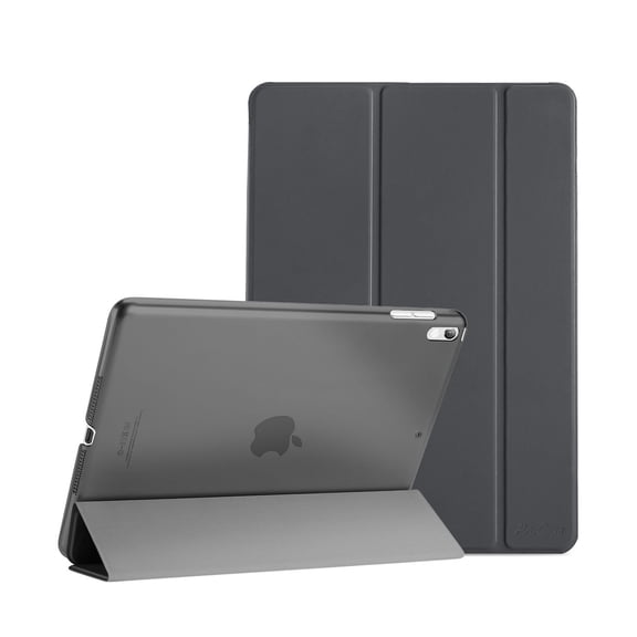 ProCase iPad Air (3rd Gen) 10.5" 2019 / iPad Pro 10.5" 2017 Case, Ultra Slim Lightweight Stand Smart Case Shell with Translucent Frosted Back Cover for Apple iPad Air (3rd Gen) 10.5" 2019 Space Gray