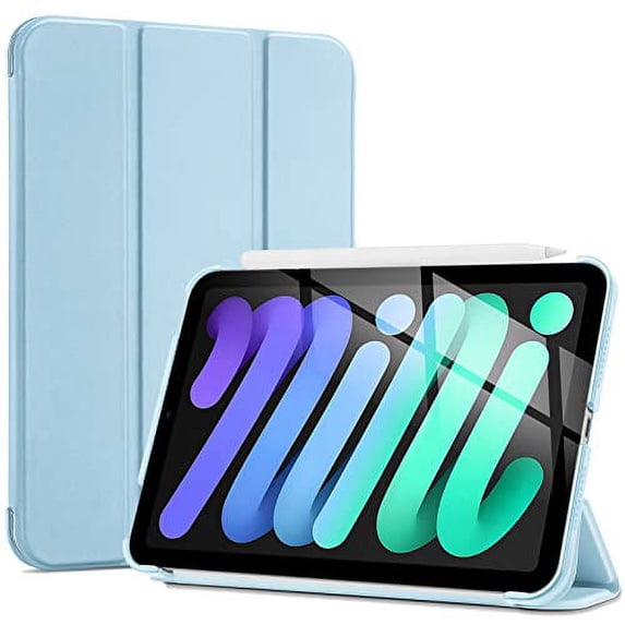 ProCase iPad Mini 6 Case 8.3 Inch 2021 iPad Mini 6th Generation Case, Hard Back Cover Cases for 2021 iPad Mini 8.3" 6th Gen A2567 A2568 A2569 -SkyBlue