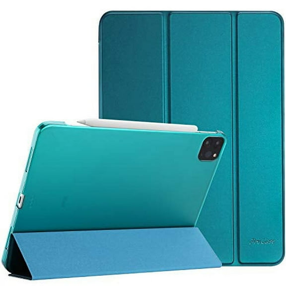 ProCase iPad Pro 12.9 Case 2022 / 2021 / 2020 / 2018, Slim Stand Hard Back Shell Smart Cover for iPad Pro 12.9 Inch 6th Generation 2022 / 5th Gen 2021 / 4th Gen 2020 / 3rd Gen 2018 -Emerald