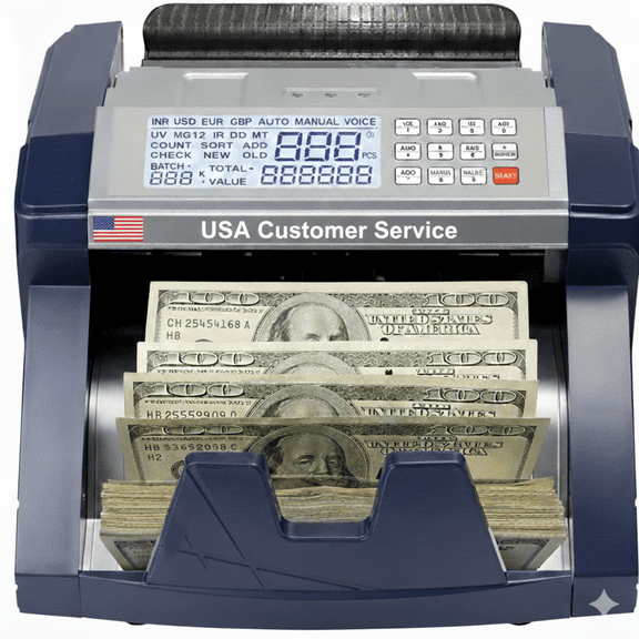 ProCash 360 Advanced Bill Counter with UV/MG/IR Counterfeit Detection