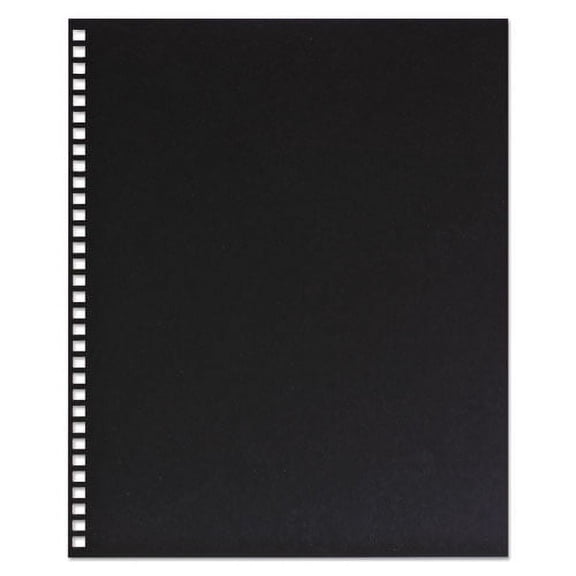ProClick Pre-Punched Presentation Covers, Black, 11 x 8.5, Punched, 25/Pack | Bundle of 10 Packs