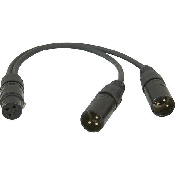 ProCo Y Mic Cable Female XLR-2 Male XLR 1 Ft