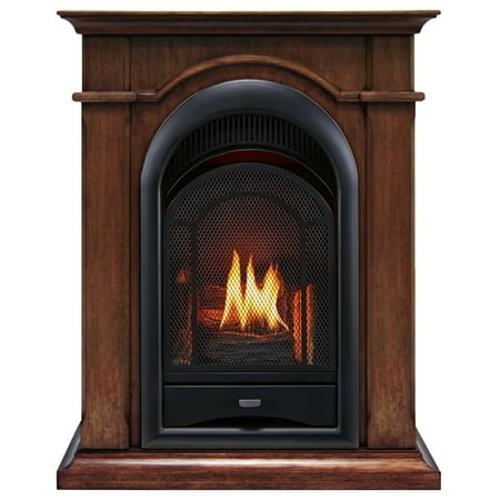 ProCom Dual Fuel V/F Gas Fireplace-10,000 BTU, T-Stat Control, Toasted Almond-Model# FS100T-TA