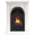 thumbnail image 1 of ProCom Dual Fuel Ventless Gas Fireplace System With Corner Combo Mantel - 10,000 BTU, T-Stat Control, Antique White Finish - Model# FS100T-1-AW, 1 of 10