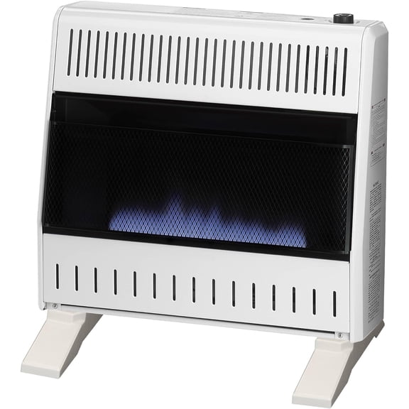 ProCom Heating Liquid Propane Ventless Blue Flame Heater With Base Feet - 30,000 BTU, Manual Control - Model# ML300HBA-B