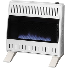 ProCom Heating Liquid Propane Ventless Blue Flame Heater With Base Feet - 30,000 BTU, Manual Control - Model# ML300HBA-B