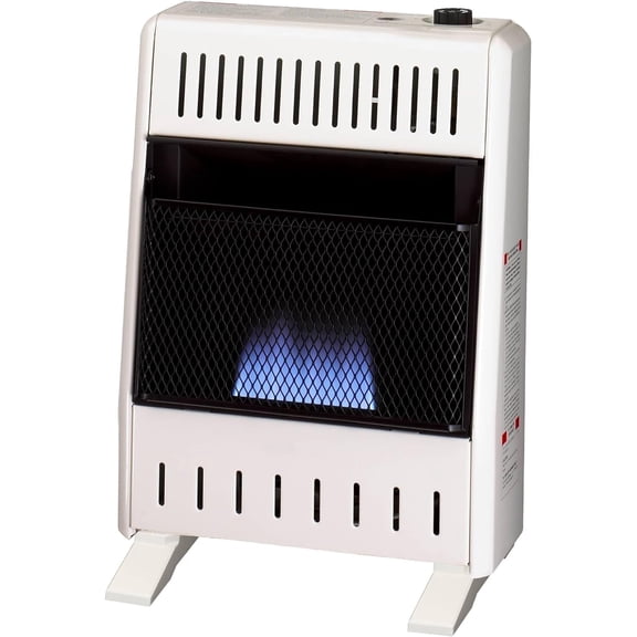 ProCom Heating Natural Gas V/F Blue Flame Heater With Base Feet- 10,000 BTU, Manual Control - Model#MN100HBA-B