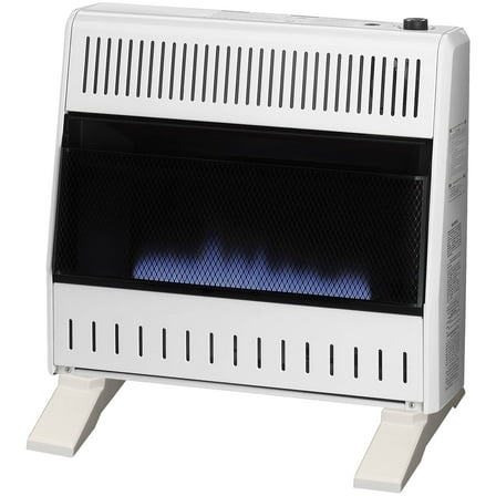 ProCom Heating Natural Gas Ventless Blue Flame Heater With Base Feet - 30,000 BTU, T-Stat Control - Model# MN300TBA-B