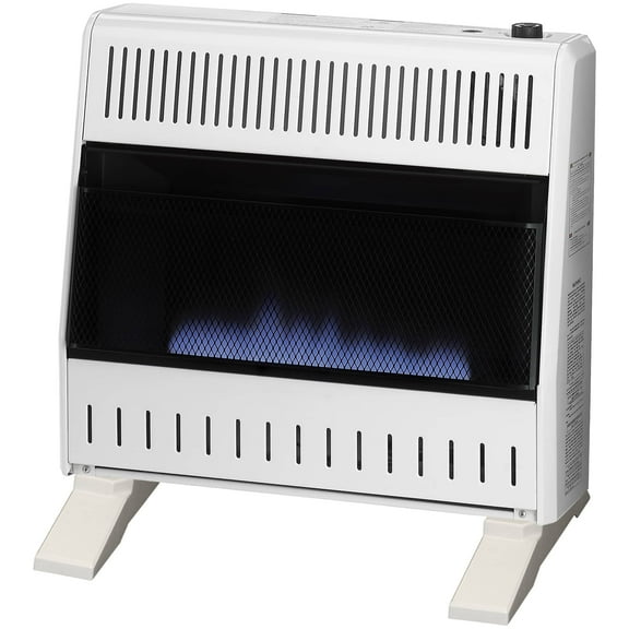 ProCom Heating Natural Gas Ventless Blue Flame Heater With Base Feet - 30,000 BTU, T-Stat Control - Model# MN300TBA-B