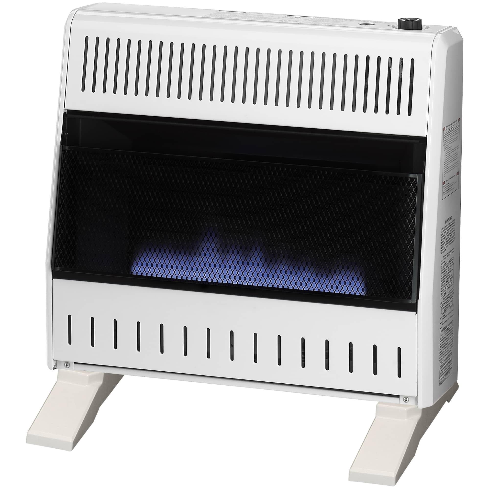 ProCom Heating Natural Gas Ventless Blue Flame Heater With Base Feet - 30,000 BTU, T-Stat Control - Model# MN300TBA-B