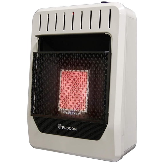 ProCom Heating Propane Gas Ventless Infrared Plaque Heater - 10,000 BTU, Model# ML1PHG