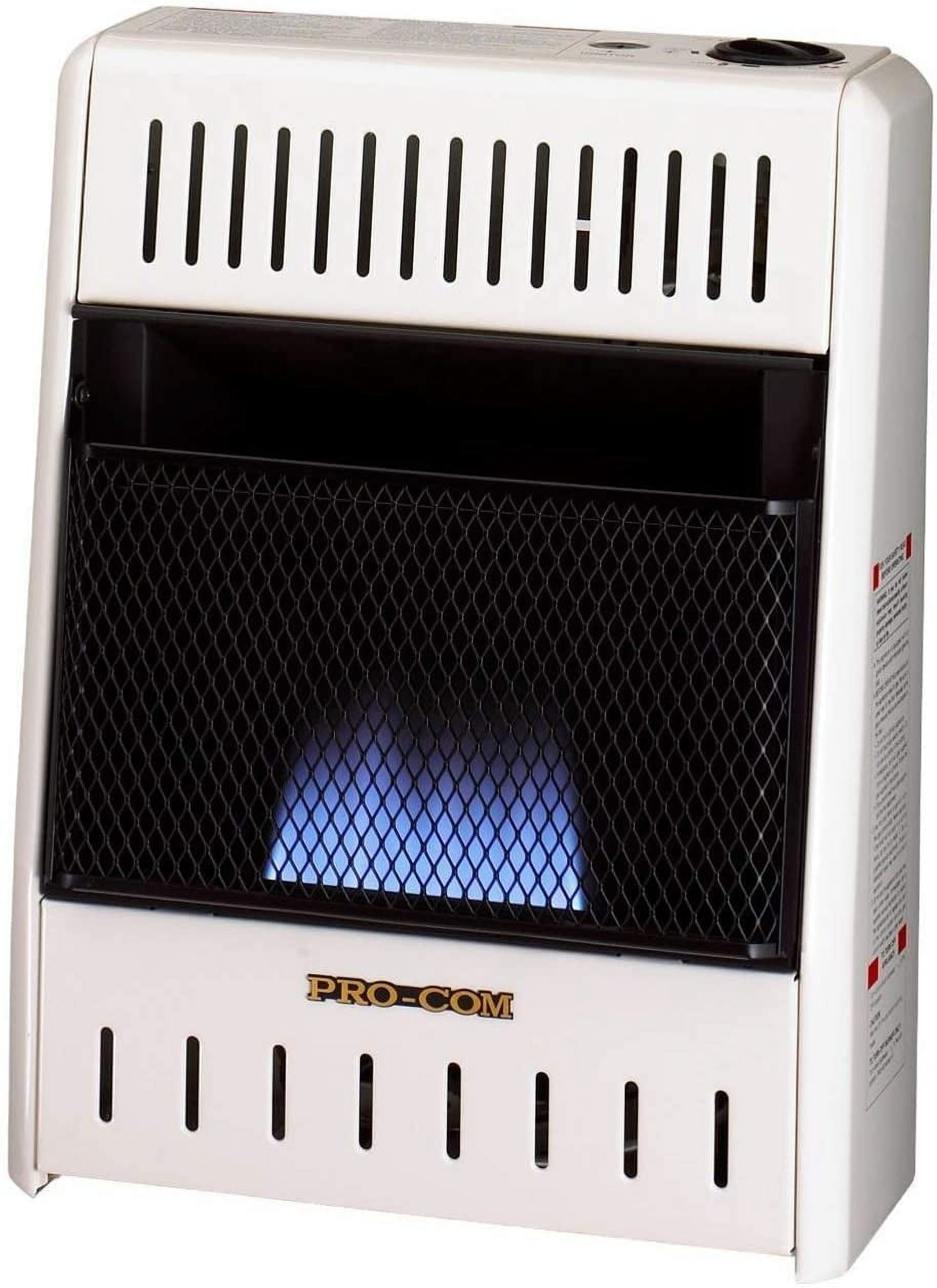 ProCom Liquid Propane Ventless Blue Flame Gas Heater - 6,000 BTU, Model#  ML060HBA - Walmart.com