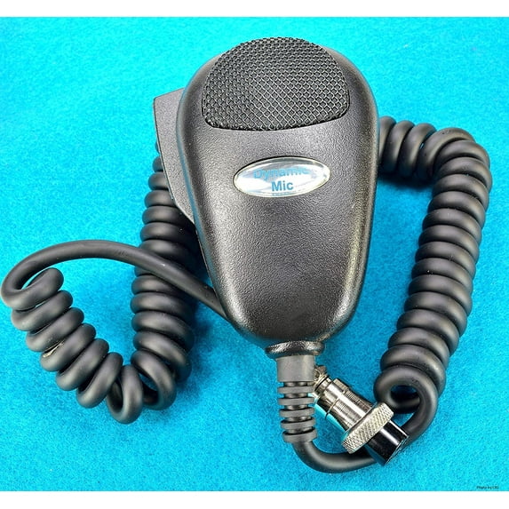 ProComm PSM4 4 Pin Dynamic CB Radio with 6 ft Cable Chrome Plated Wired Dynamic Microphone