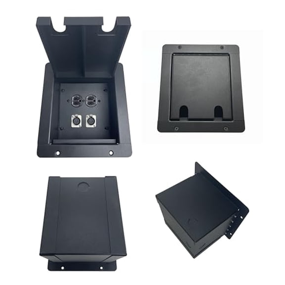 ProCraft Pro Audio Recessed Pocket Floor Box.1 AC Duplex 2 Channel Any Config Made in USA$$Tools & Hardware Other