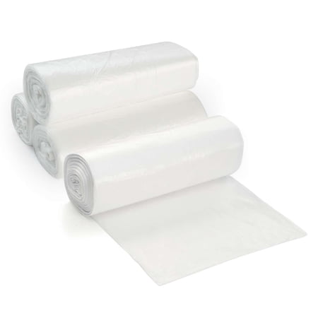 ProCure 7-10 Gallon Clear Trash Bags, 100 Count - S/M - High Density, 8 Microns 2 Coreless Rolls