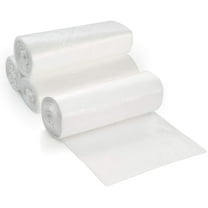 ProCure 7-10 Gallon Clear Trash Bags, 100 Count - S/M - High Density, 8 Microns 2 Coreless Rolls