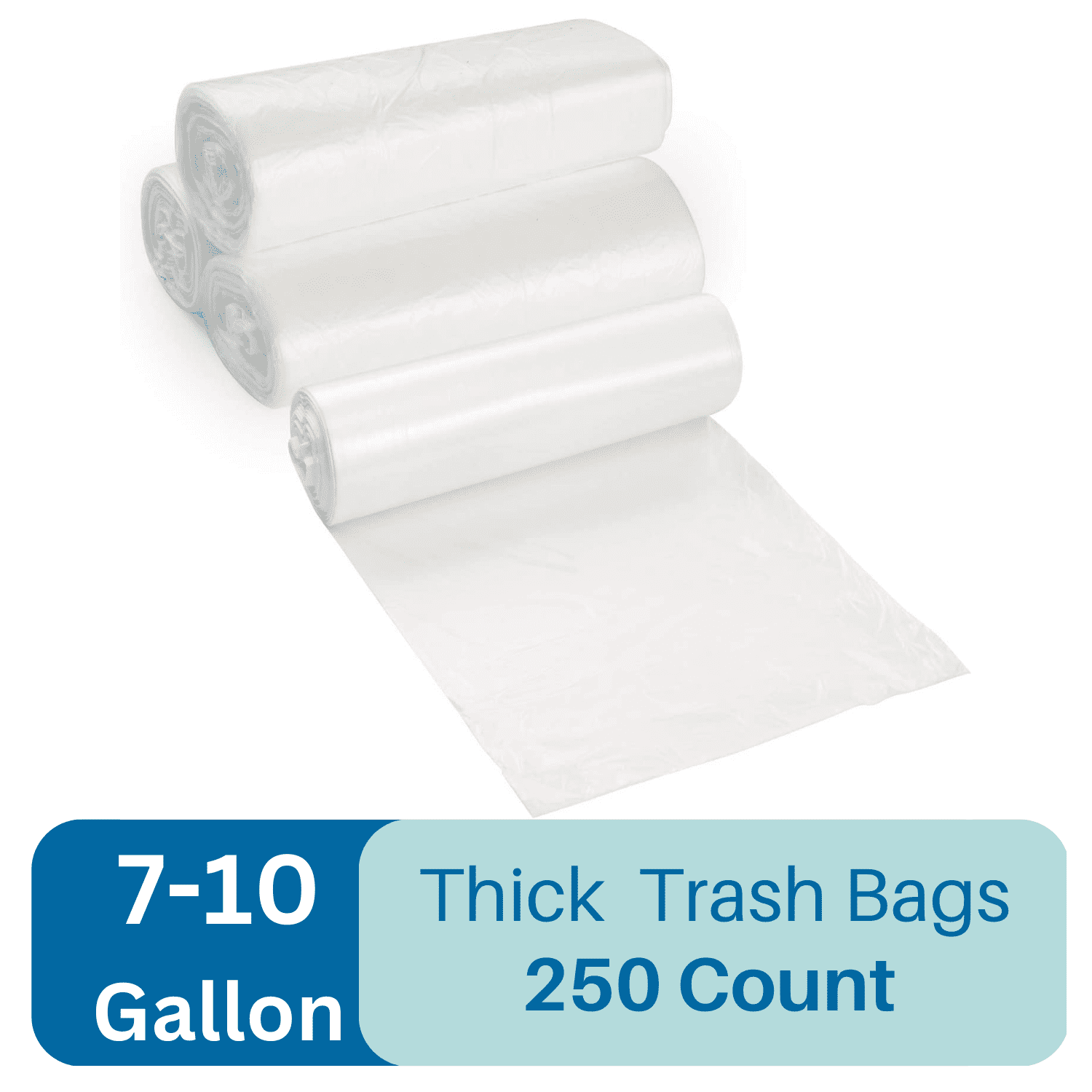 Commercial trash bags 10 gallon 24x23 .5 case of 500