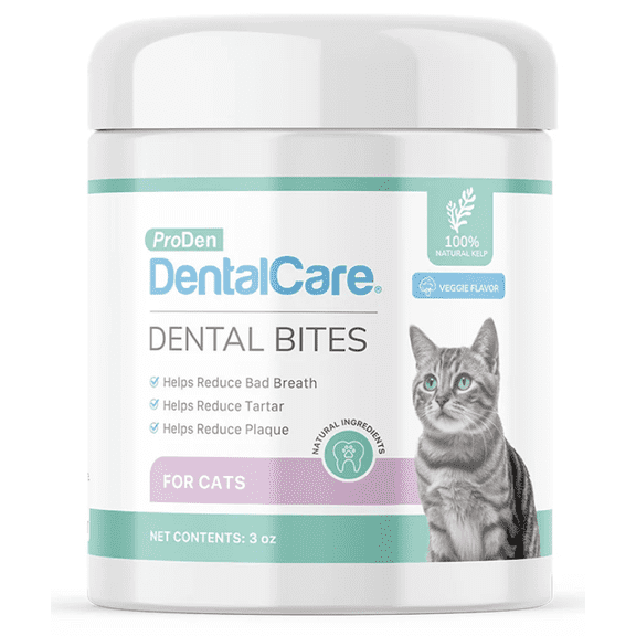 ProDen DentalCare Dental Bites for Cats Veggie Flavor, 3-oz