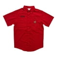 thumbnail image 1 of ProEdge Men's Sports Team Logo Short Sleeve Button-Down Shirt (Red/Maryland Terrapins, XXL), 1 of 2