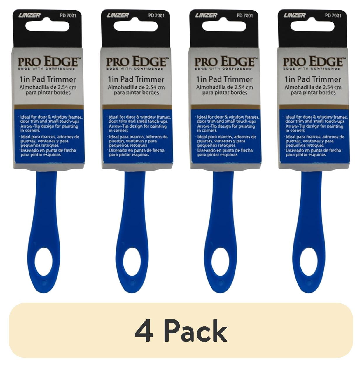 (4 pack) ProEdge by Linzer 1" Disposable Paint Trim Pad for Touch Ups